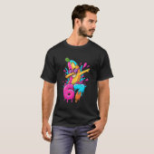 67 Funny Baseball Dabbing Banana 6 7 Dripping Ice  T-shirt (Voorkant volledig)