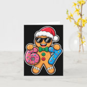 67 Funny Christmas Boys Kids Xmas Six Seven Ginger Kaart (Gele Bloem)