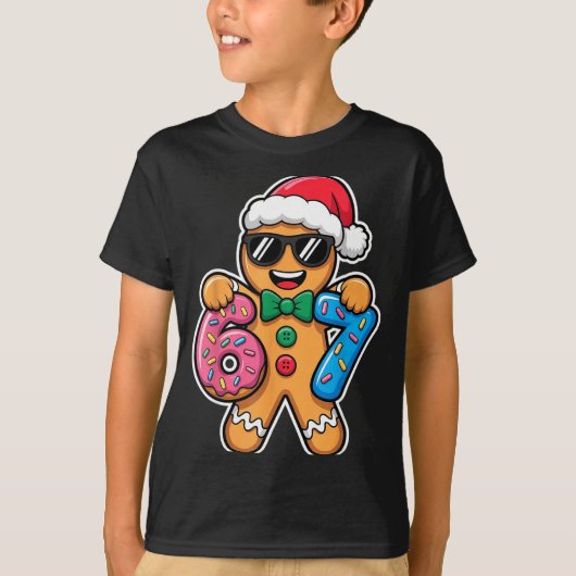67 Funny Christmas Boys Kids Xmas Six Seven Ginger T-shirt (Voorkant)