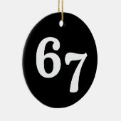 67 Funny Gen Alpha Lingo Keramisch Ornament (Rechts)