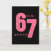 67 Funny Meme 1 Kaart (Gele Bloem)