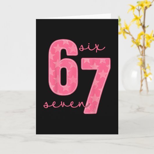 67 Funny Meme 1  Kaart (Gele Bloem)