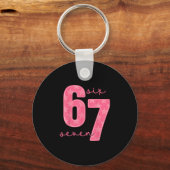 67 Funny Meme 1  Sleutelhanger (Voorkant)