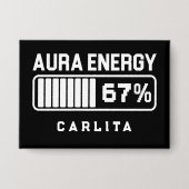 67 Funny Meme Aura Energy bij 67 Six Seven Meme Ge Button (Voorkant)