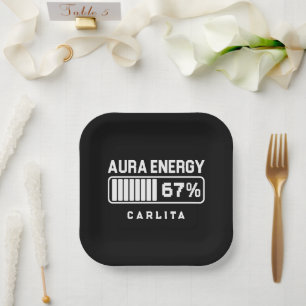 67 Funny Meme Aura Energy bij 67 Six Seven Meme Ge Papieren Bordje