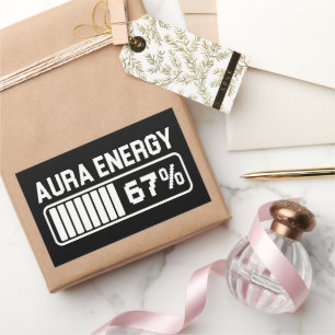 67 Funny Meme Aura Energy bij 67 Six Seven Meme Ge Rechthoekige Sticker