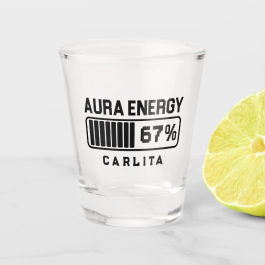 67 Funny Meme Aura Energy bij 67 Six Seven Meme Ge Shot Glas (Voorkant)