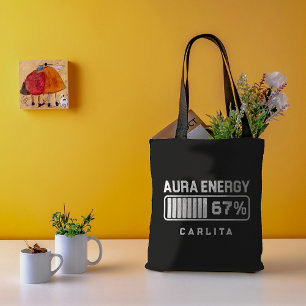 67 Funny Meme Aura Energy bij 67 Six Seven Meme Ge Tote Bag