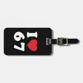 67 Funny Meme I Love Six Seven 67th Birthday Bagagelabel (Voorkant horizontaal)