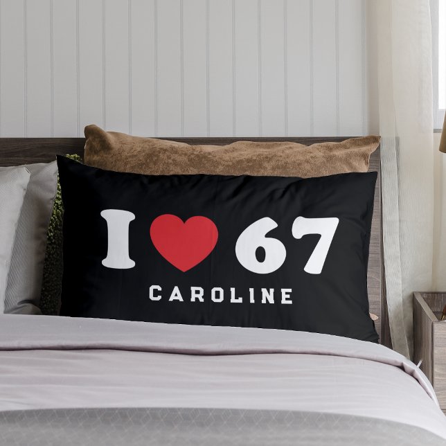 67 Funny Meme I Love Six Seven 67th Birthday Kussen (Creator heeft geüpload)