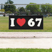 67 Funny Meme I Love Six Seven 67th Birthday Spandoek (Insitu)