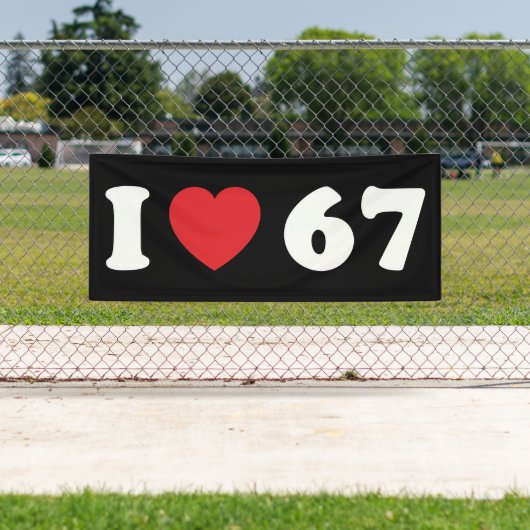 67 Funny Meme I Love Six Seven 67th Birthday Spandoek (Insitu)