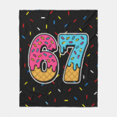 67 Funny Meme Ice Cream Six Seven Gen Alpha Fleece Deken (Voorkant)