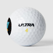 67 Funny Meme Ice Cream Six Seven Gen Alpha Golfballen (Logo)