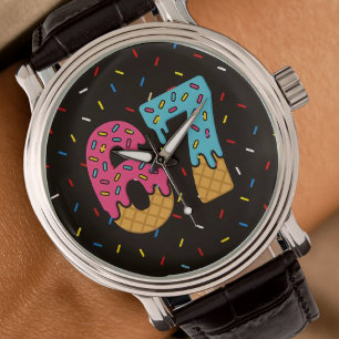 67 Funny Meme Ice Cream Six Seven Gen Alpha Horloge