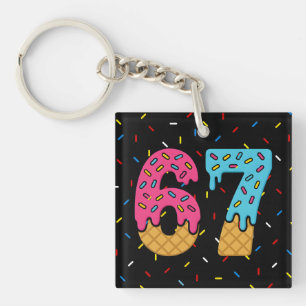 67 Funny Meme Ice Cream Six Seven Gen Alpha Sleutelhanger