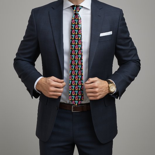 67 Funny Meme Ice Cream Six Seven Gen Alpha Stropdas