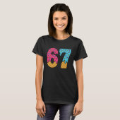 67 Funny Meme Ice Cream Six Seven Gen Alpha T-shirt (Voorkant volledig)