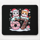 67 Funny Meme Kawaii Cats Christmas Ice Cream Drip Muismat (Voorkant)