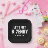 67 Funny Meme Let's get Six Seven Sendy 6 7endy Papieren Bordje (Feest)
