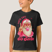 67 Funny Meme Merry Xmas Santa Says Six Seven Chri T-shirt (Voorkant)