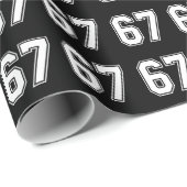 67 Funny Meme Six Seven Gen Alpha Cadeaupapier (Rol Hoek)