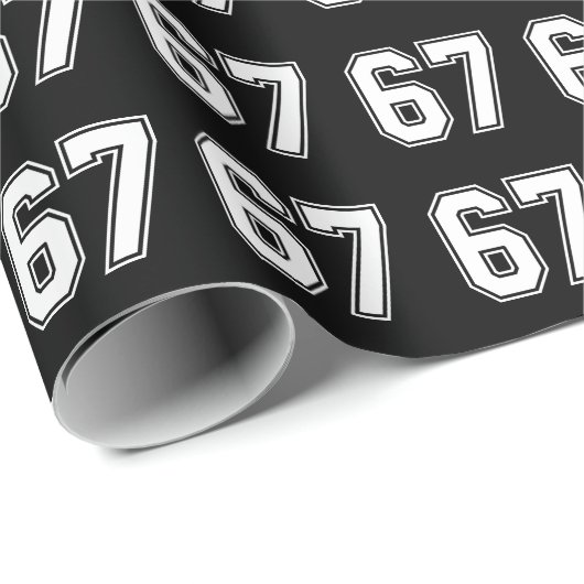 67 Funny Meme Six Seven Gen Alpha Cadeaupapier (Rol Hoek)