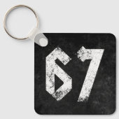 67 Funny Meme Six Seven Gen Alpha Sleutelhanger (Voorkant)