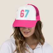 67 Funny Meme Six Seven Gen Alpha Trucker Pet (In situ)
