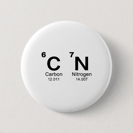 67 Funny Meme Six Seven Science Periodic Table Che Ronde Button 5,7 Cm (Voorkant)