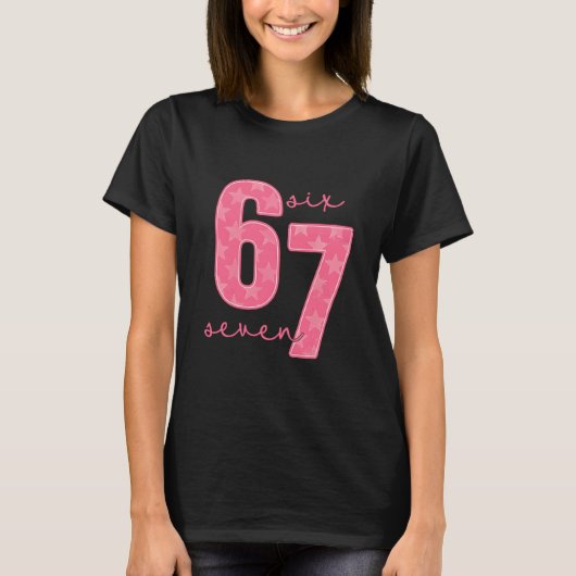 67 Funny Meme  T-shirt (Voorkant)
