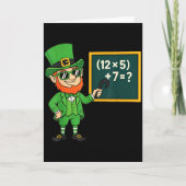 67 Funny St Patricks Day Math Teacher Meme Six Sev Kaart (Voorkant)