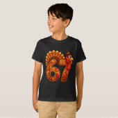 67 Funny Thanksgiving Turkey Meme Six Seven 6 7  T-shirt (Voorkant volledig)