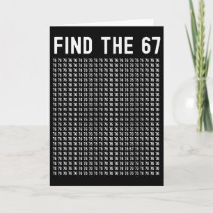 67 Game Vind 67 Meme Jongens Meisjes 6 7 Slang Tie Kaart