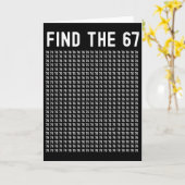 67 Game Vind 67 Meme Jongens Meisjes 6 7 Slang Tie Kaart (Gele Bloem)