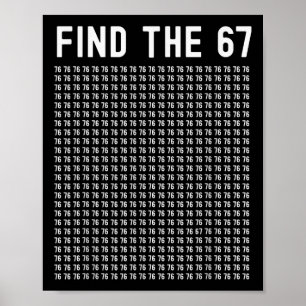 67 Game Vind 67 Meme Jongens Meisjes 6 7 Slang Tie Poster