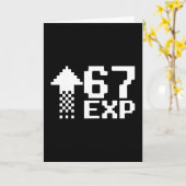 67 Gamen Kinderen Drip Meme Grappig Zes Zeven Gen Kaart (Gele Bloem)