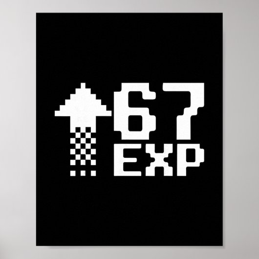 67 Gamen Kinderen Drip Meme Grappig Zes Zeven Gen Poster (Voorkant)