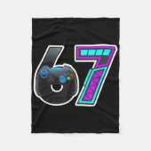 67 Gamer Console Controller Ontwerp  Fleece Deken (Voorkant)