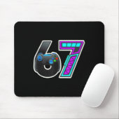 67 Gamer Console Controller Ontwerp Muismat (Met muis)