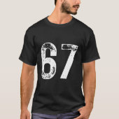 67 Gelukkige B-Day Py bedroefd T-shirt (Voorkant)