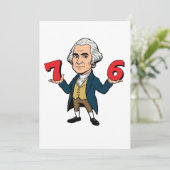 67 George Washington 7-6 Zes Zeven Meme 67 Bedankkaart (Staand voorkant)