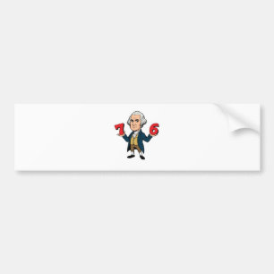 67 George Washington 7-6 Zes Zeven Meme 67 Bumpersticker