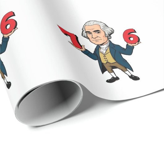 67 George Washington 7-6 Zes Zeven Meme 67 Cadeaupapier (Rol Hoek)