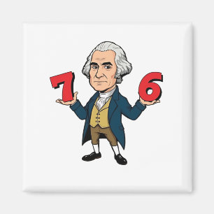 67 George Washington 7-6 Zes Zeven Meme 67 Magneet