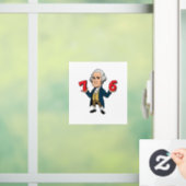 67 George Washington 7-6 Zes Zeven Meme 67 Raamsticker (Huis)