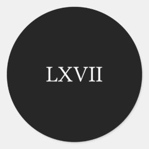 67 Geschiedenis Meme Zes Zeven Historicus Grappige Ronde Sticker