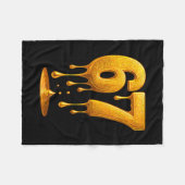 67 Goud Drip Zes Zeven Grappige Meme Fleece Deken (Voorkant (Horizontaal))