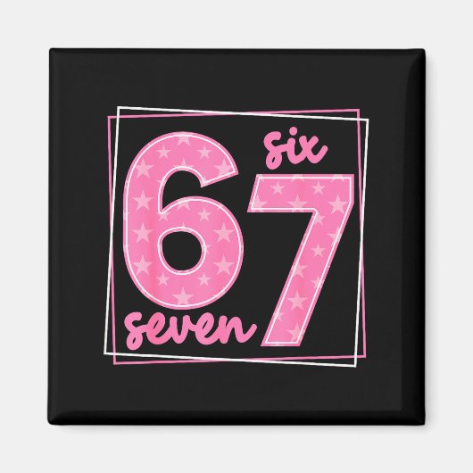 67 Grappig Nummer 67 Verjaardag Meme Magneet (Voorkant)