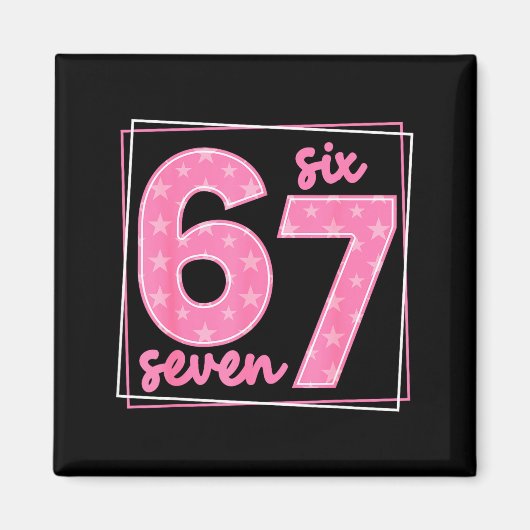 67 Grappig Nummer 67 Verjaardag Meme  Magneet (Voorkant)